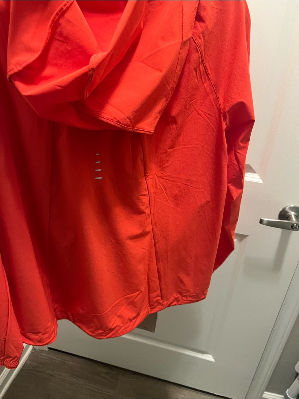 2  pc Lightweight Hooded Jacket -  and leggings Red, matching black legthroshirt